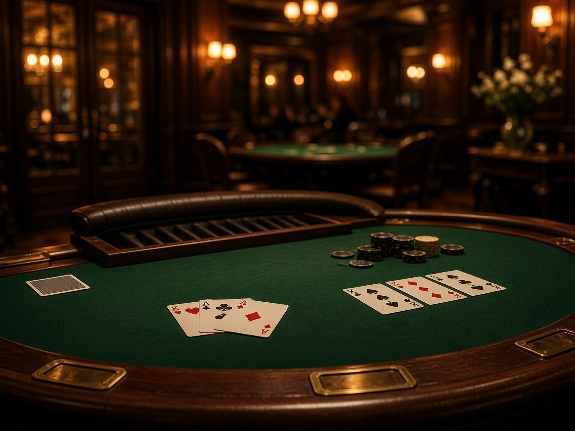 Sala Ámbar, mesas de cartas